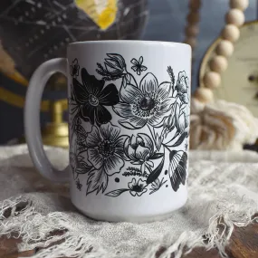 Floral Wraparound Print Mug