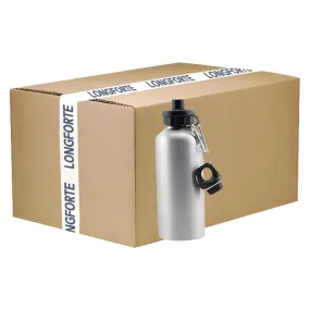 FULL CARTON - 60 x Aluminium 400ml Sublimation Water Bottles - Silver