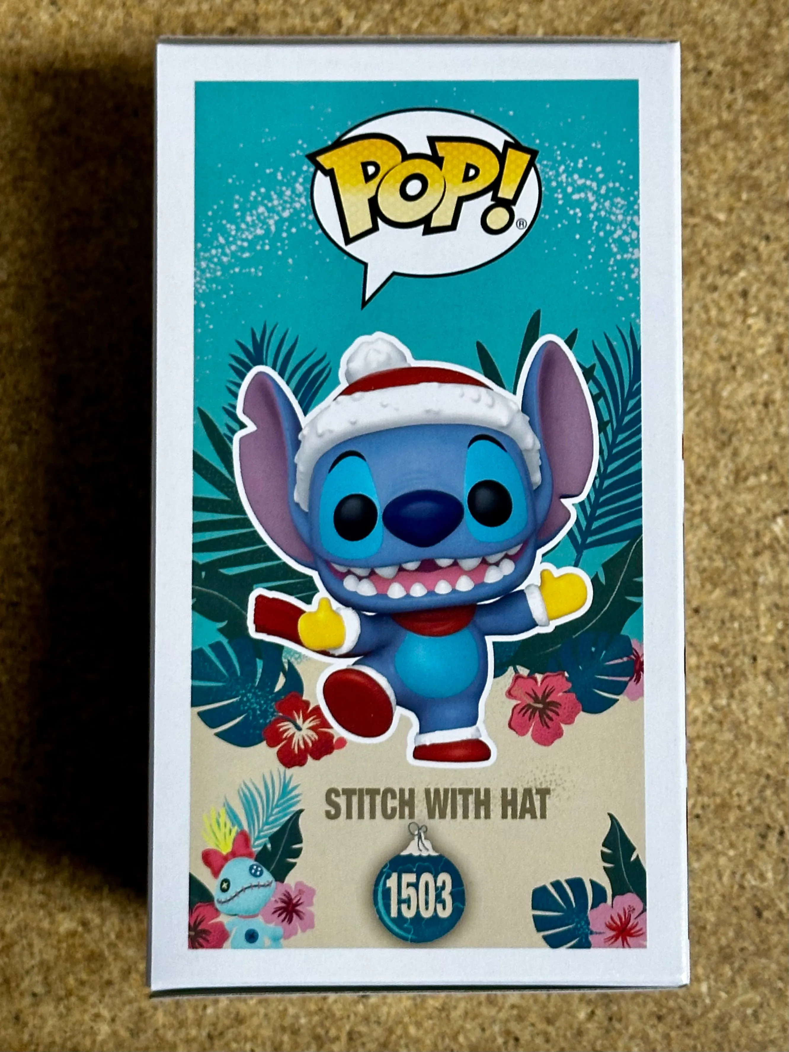 Funko Pop! Disney Stitch With Santa Hat #1503 Lilo & Stitch 2024 Holiday