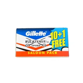 Gillette Wilkinson Sword - Double-Edge Razor Blades - Saloon Pack 11 Blades