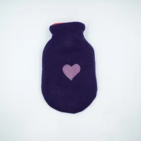 Grape Purple Cashmere Small Hot Water Bottle