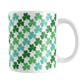 Green and Teal Clovers Mug