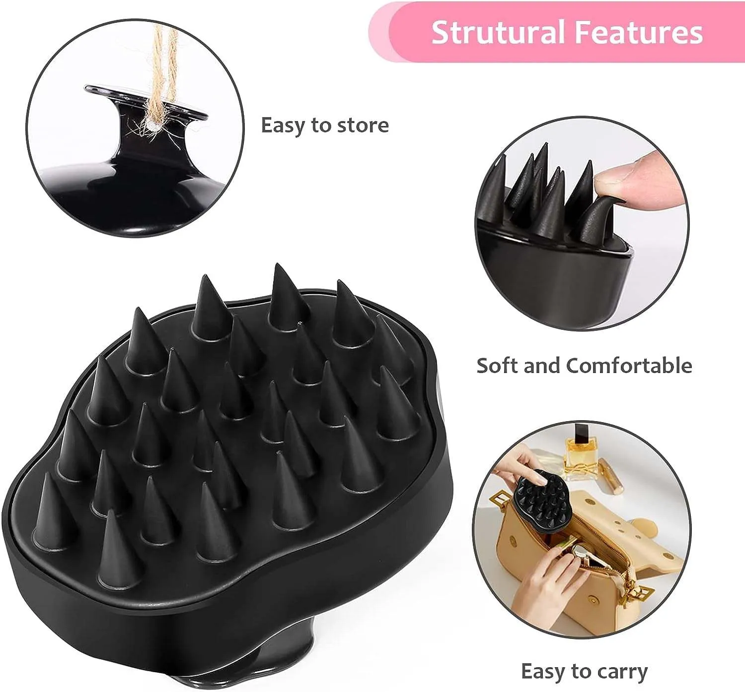 Hair Scalp Massager Shampoo Brush