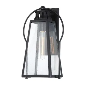 Halder Bridge 15 in. Outdoor Wall Lantern Black Finish