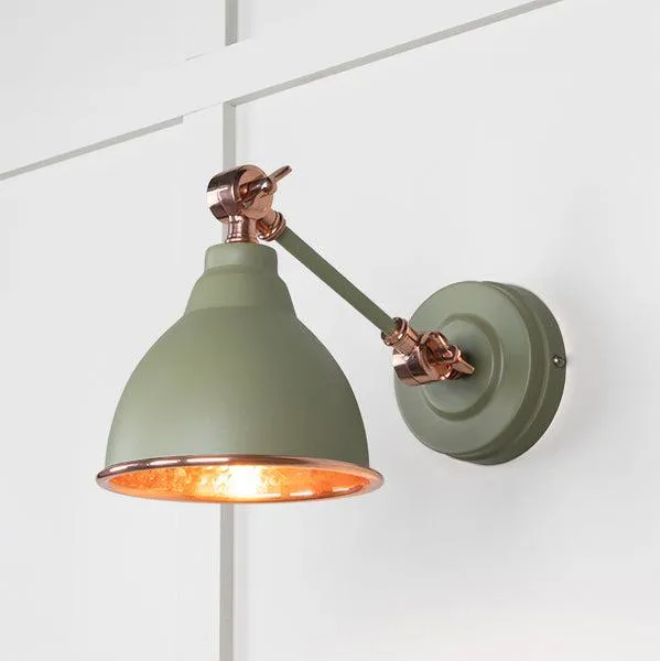 Hammered Copper Brindley Wall Light in Tump | From The Anvil