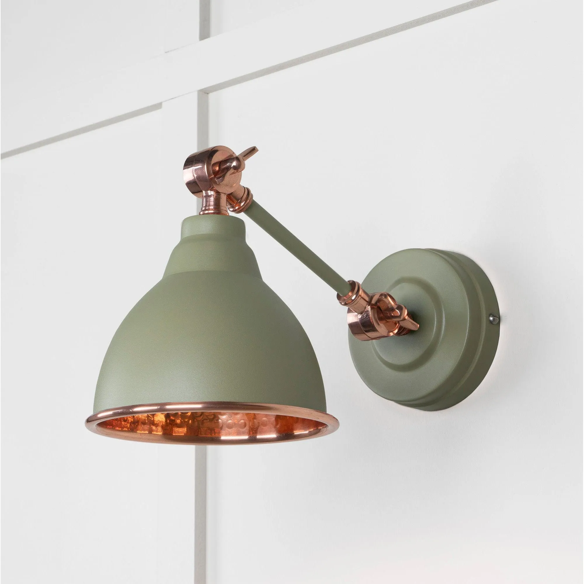 Hammered Copper Brindley Wall Light in Tump | From The Anvil