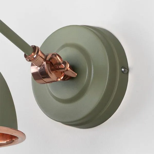 Hammered Copper Brindley Wall Light in Tump | From The Anvil