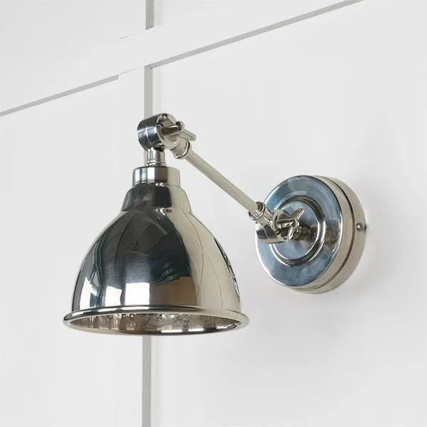 Hammered Nickel Brindley Wall Light | From The Anvil