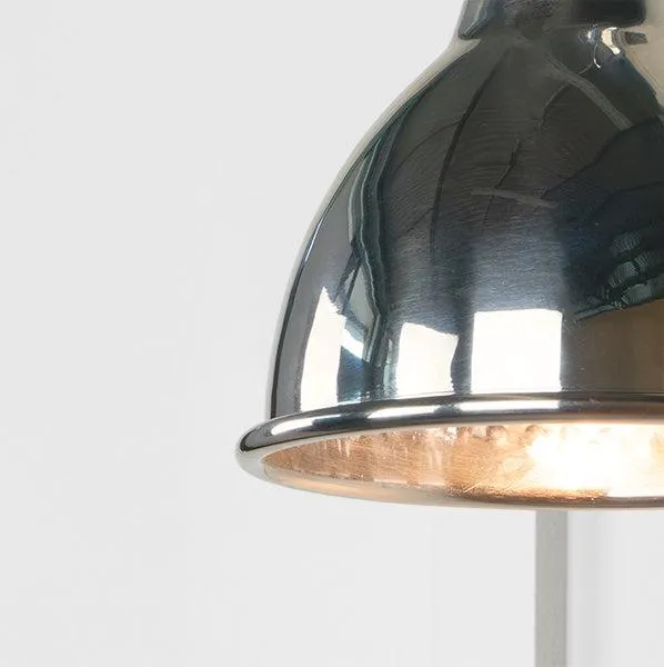 Hammered Nickel Brindley Wall Light | From The Anvil