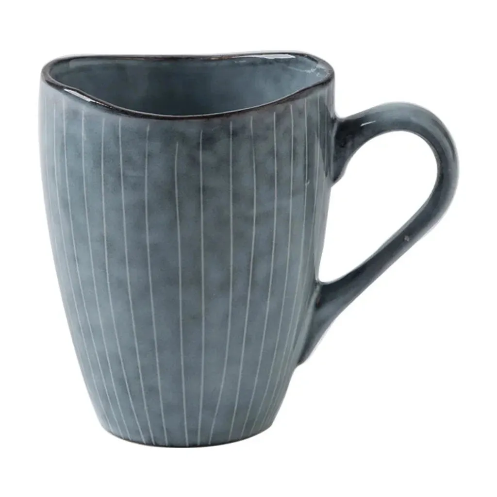 Handmade Coffee Mug Blue Grey - Naomi 3 Sizes