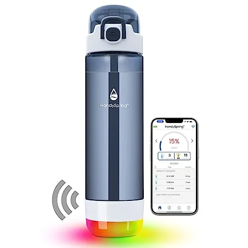 HANDYSPRING Smart Water Bottle with Reminder To Drink Water Lights And Sound