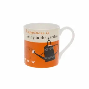 Happiness is being in the Garden Mug, Orange