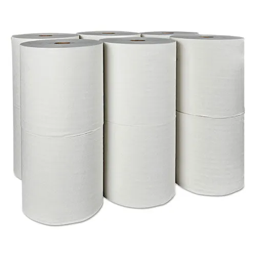 Hard Roll Paper Towels With Premium Absorbency Pockets, 1-ply, 8" X 425 Ft, 1.5" Core, White, 12 Rolls/carton