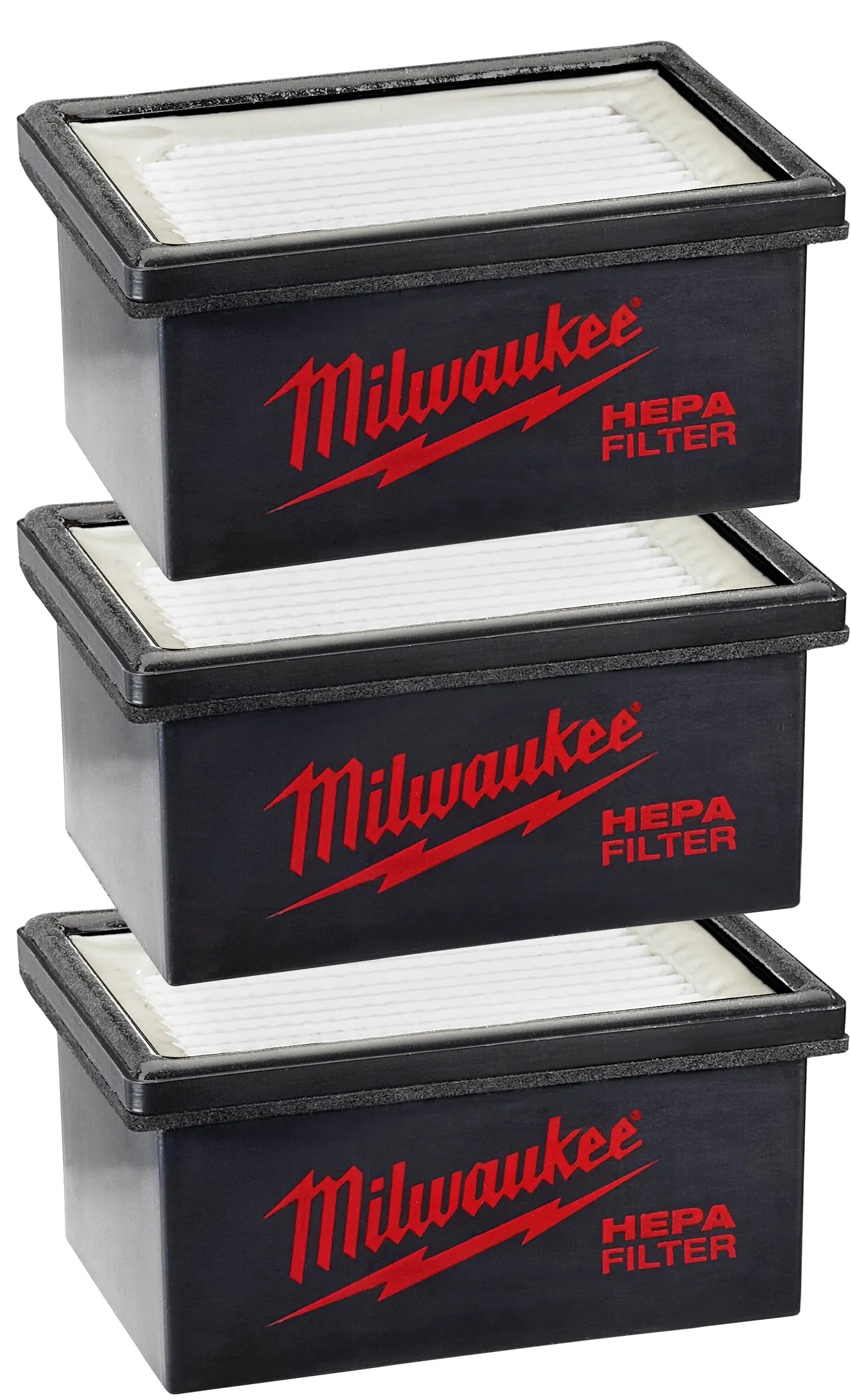 HEPA Filter - Milwaukee M12™ HAMMERVAC™ 3 pack Filters, 49-90-2306