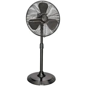 HUNTER 90439 16" Retro Pedestal Stand Fan with Onyx Copper Finish