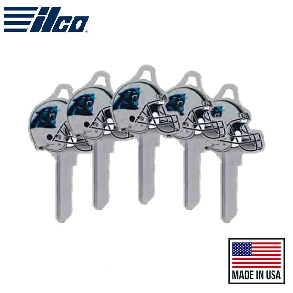 Ilco - NFL TeamKeys - Helmet Edition - Key Blank - Carolina Panthers - SC1 (5 Pack)