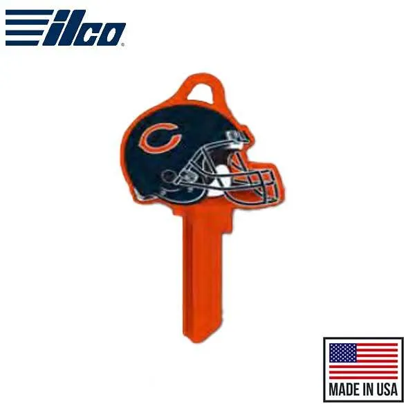 Ilco - NFL TeamKeys - Helmet Edition - Key Blank - Chicago Bears - SC1 (5 Pack)