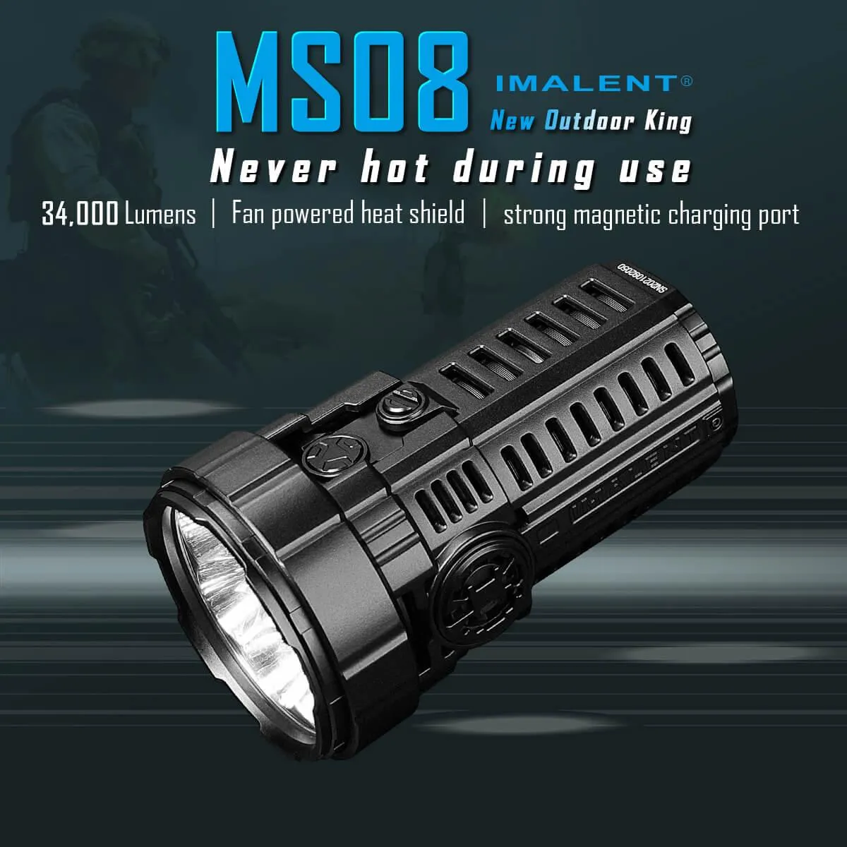 IMALENT MS08 2nd 34000 lumen flashlight