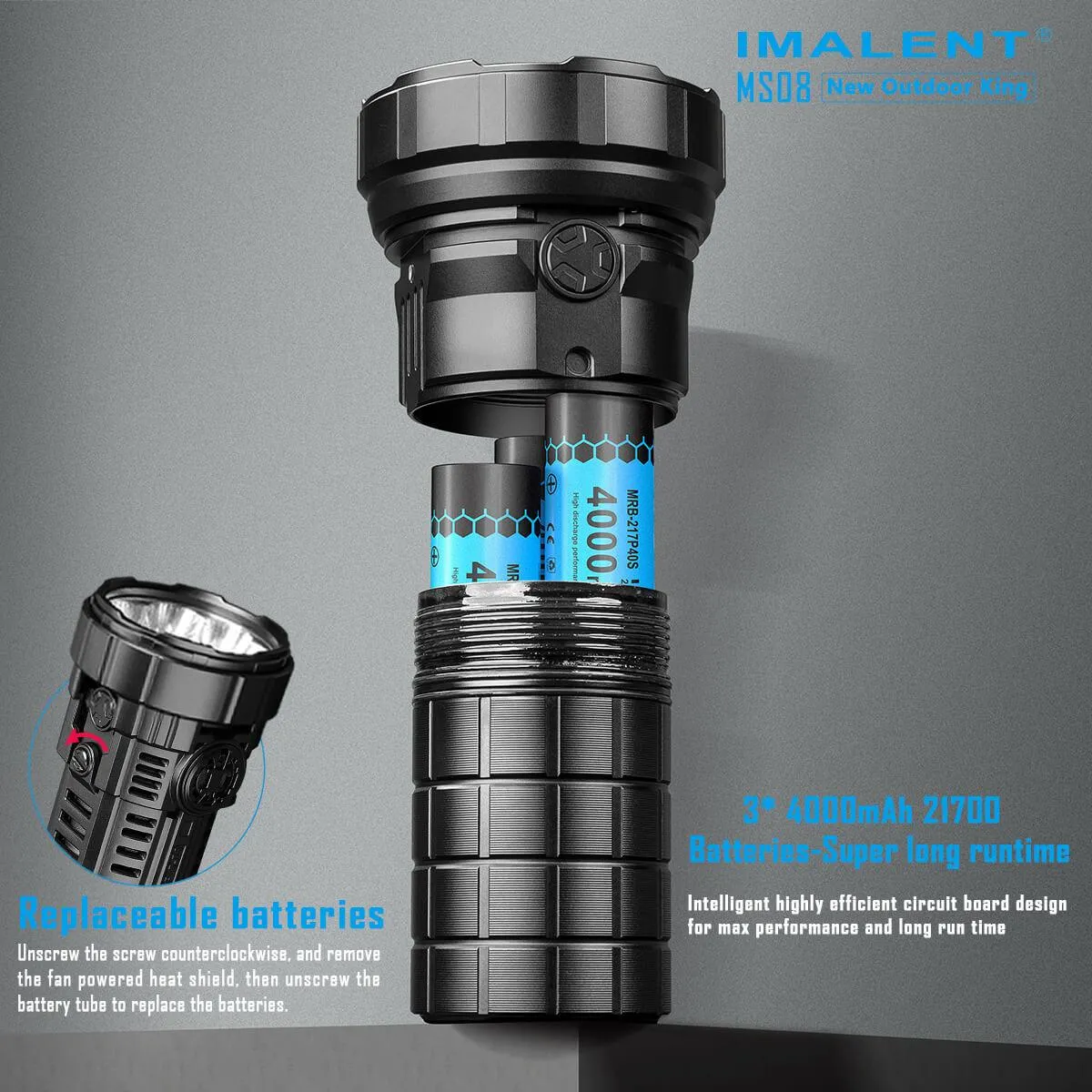 IMALENT MS08 2nd 34000 lumen flashlight