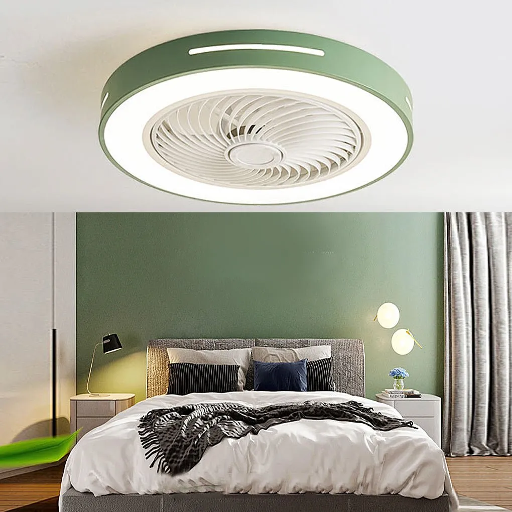 Inverter Ceiling Light with Fan: Compact Folding Blade Design Hidden Recessed Light and Fan Combo for Indoor Use Smart, Low Height Nordic Style, Ideal for Kitchens and Small Spaces