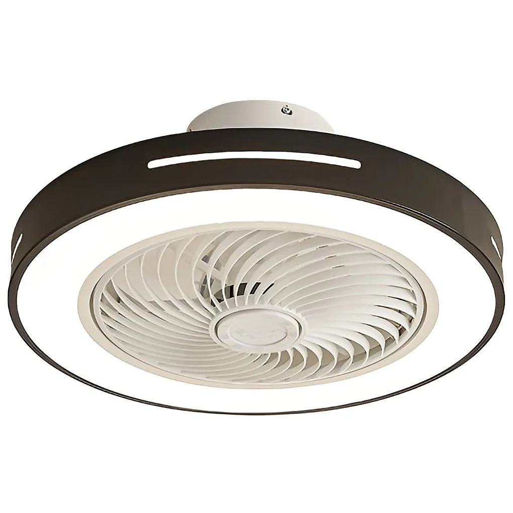 Inverter Ceiling Light with Fan: Compact Folding Blade Design Hidden Recessed Light and Fan Combo for Indoor Use Smart, Low Height Nordic Style, Ideal for Kitchens and Small Spaces