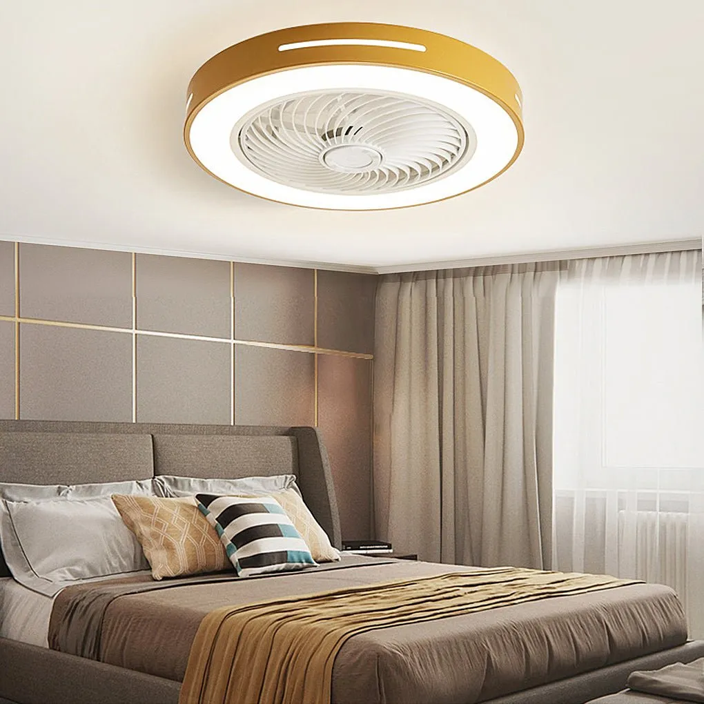 Inverter Ceiling Light with Fan: Compact Folding Blade Design Hidden Recessed Light and Fan Combo for Indoor Use Smart, Low Height Nordic Style, Ideal for Kitchens and Small Spaces