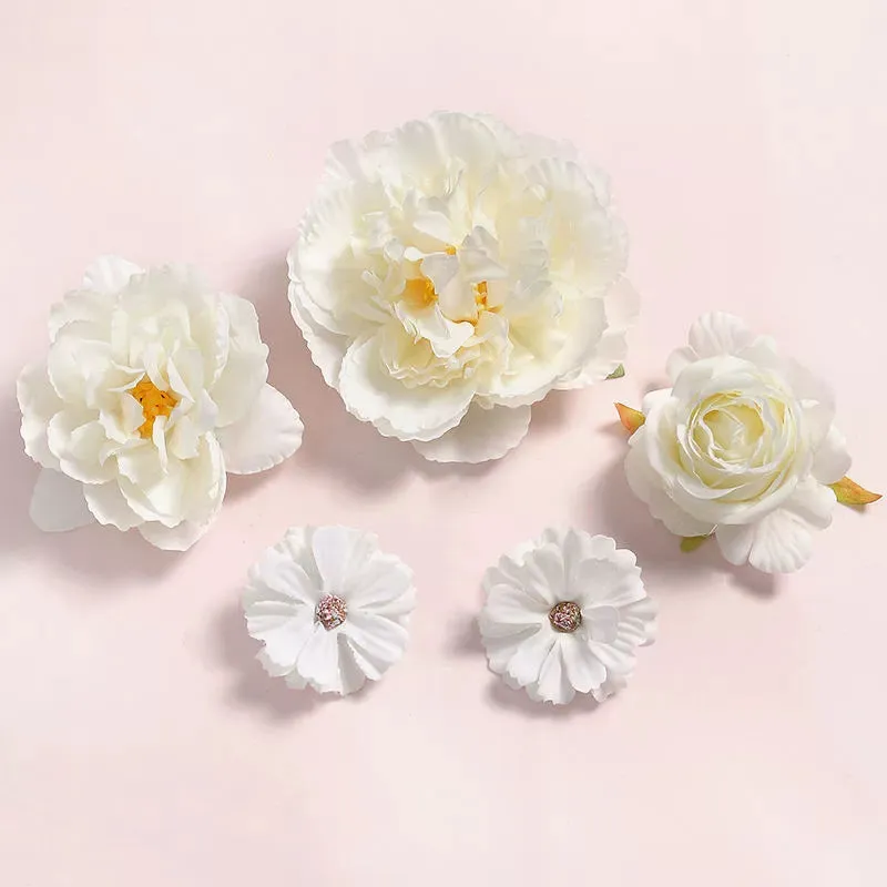 Juan Hua 绢花 Silk Flower Variety Hair Clips