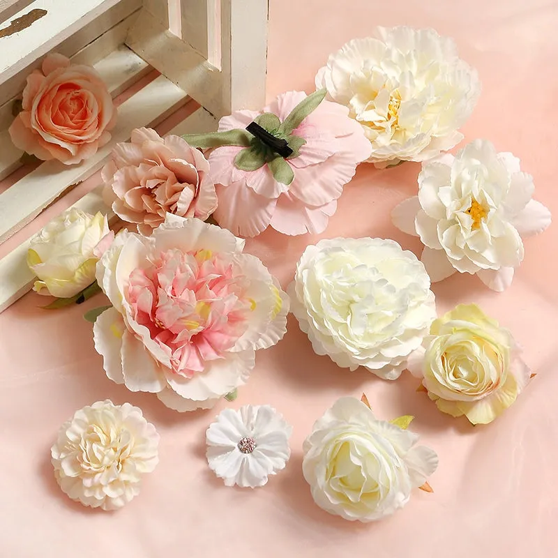 Juan Hua 绢花 Silk Flower Variety Hair Clips