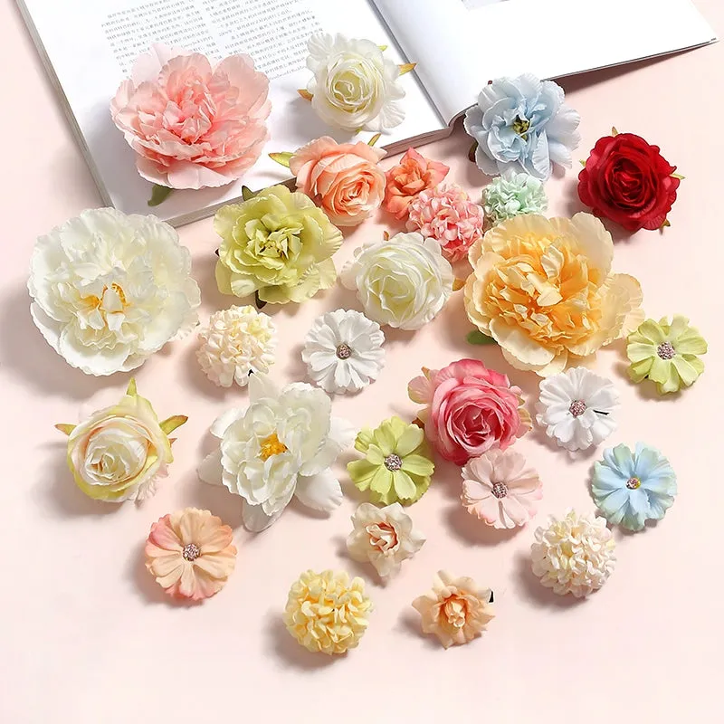 Juan Hua 绢花 Silk Flower Variety Hair Clips