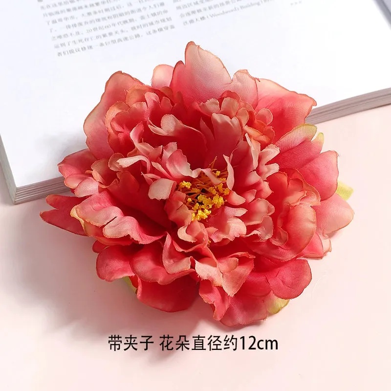 Juan Hua 绢花 Silk Flower Variety Hair Clips