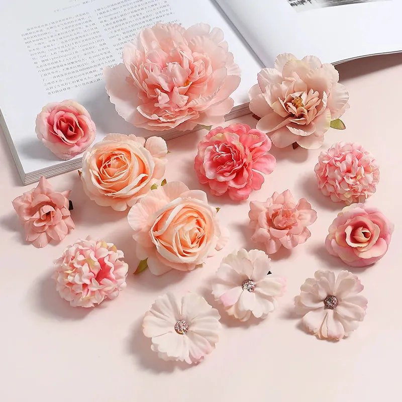 Juan Hua 绢花 Silk Flower Variety Hair Clips