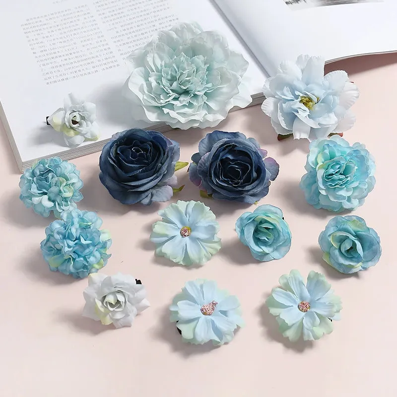 Juan Hua 绢花 Silk Flower Variety Hair Clips