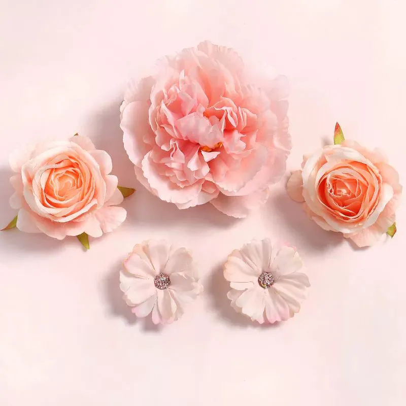 Juan Hua 绢花 Silk Flower Variety Hair Clips