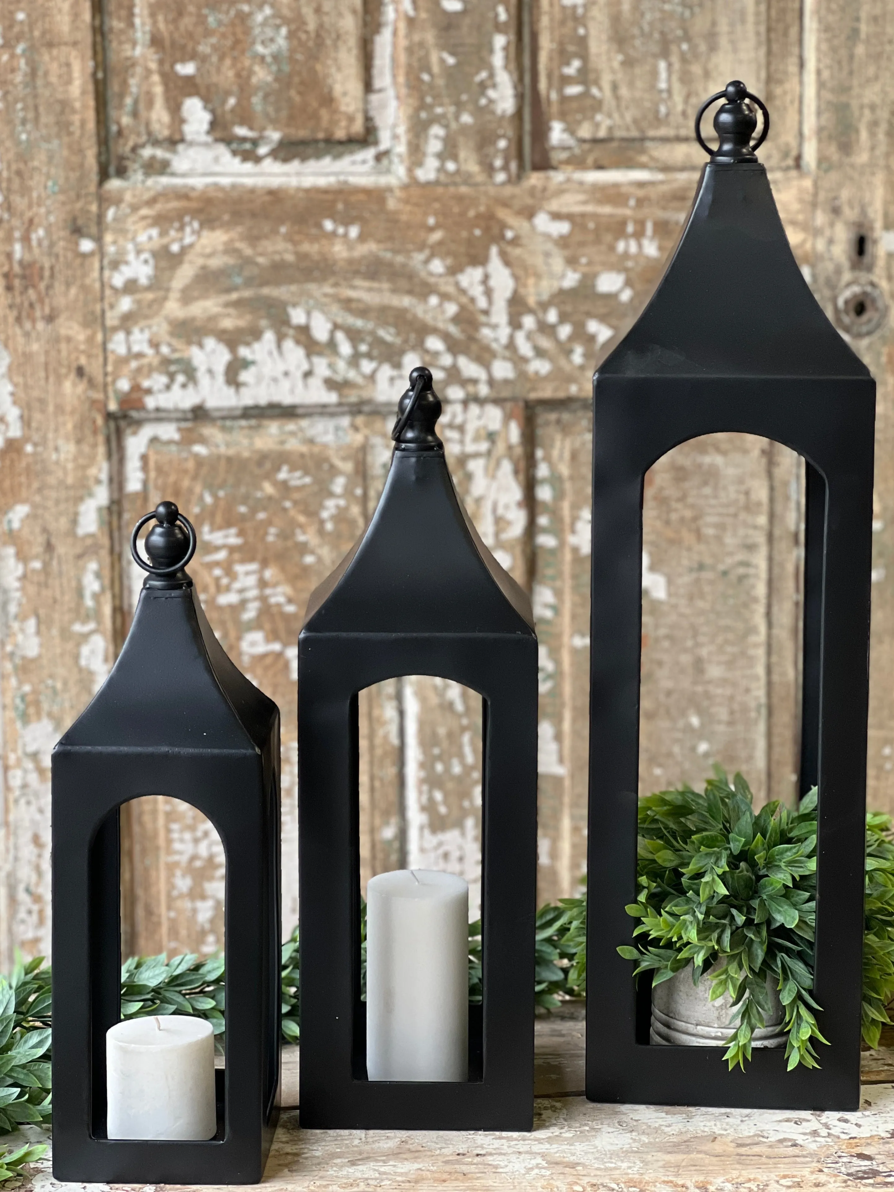 Juliette Lanterns | Set/3 | Black