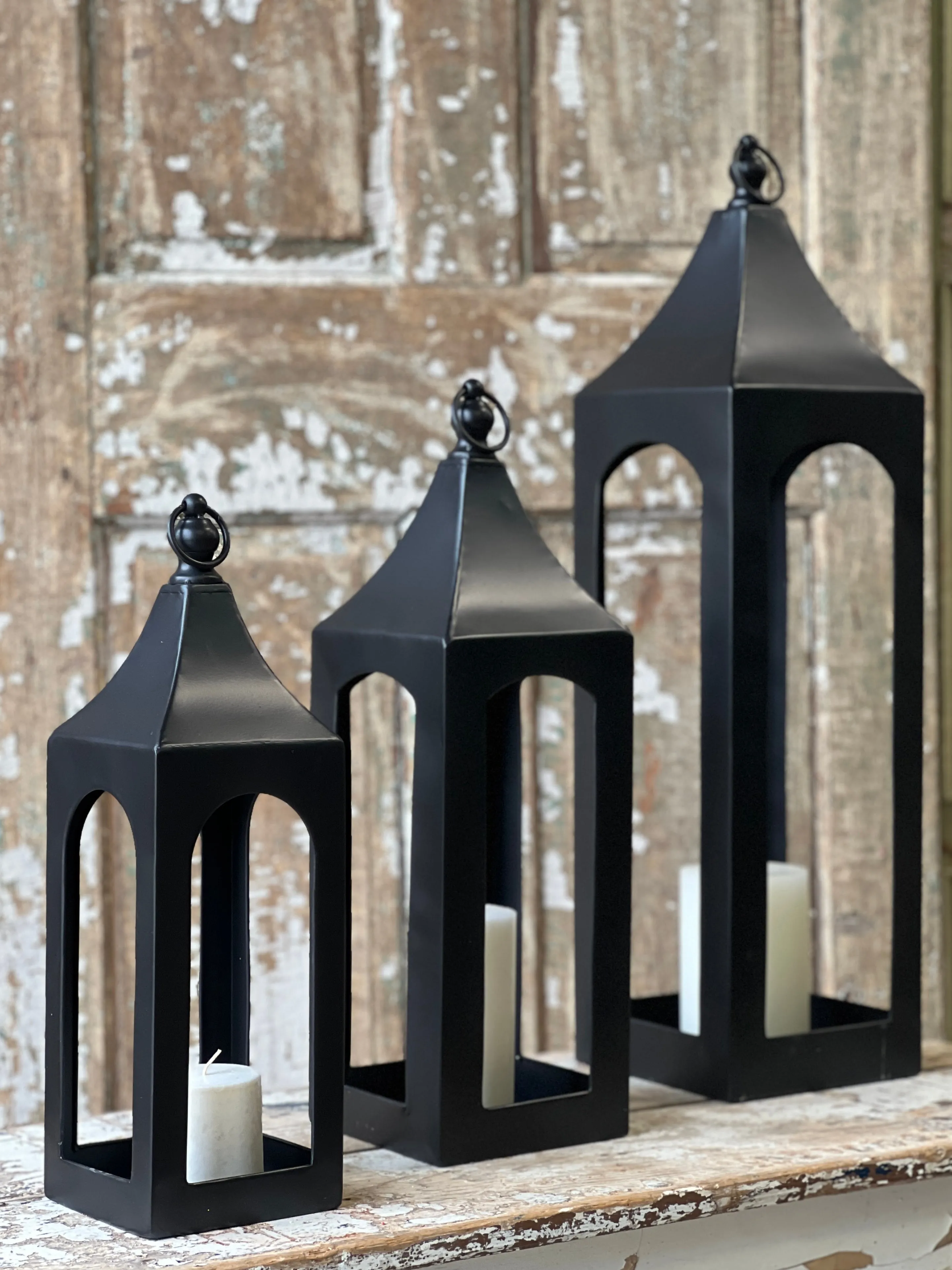 Juliette Lanterns | Set/3 | Black