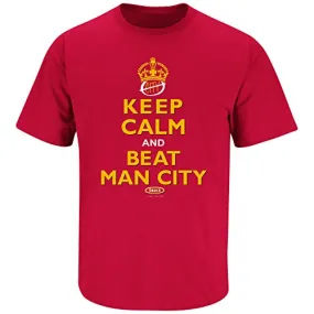 Keep Calm and Beat Man City Shirt for Manchester United Fans