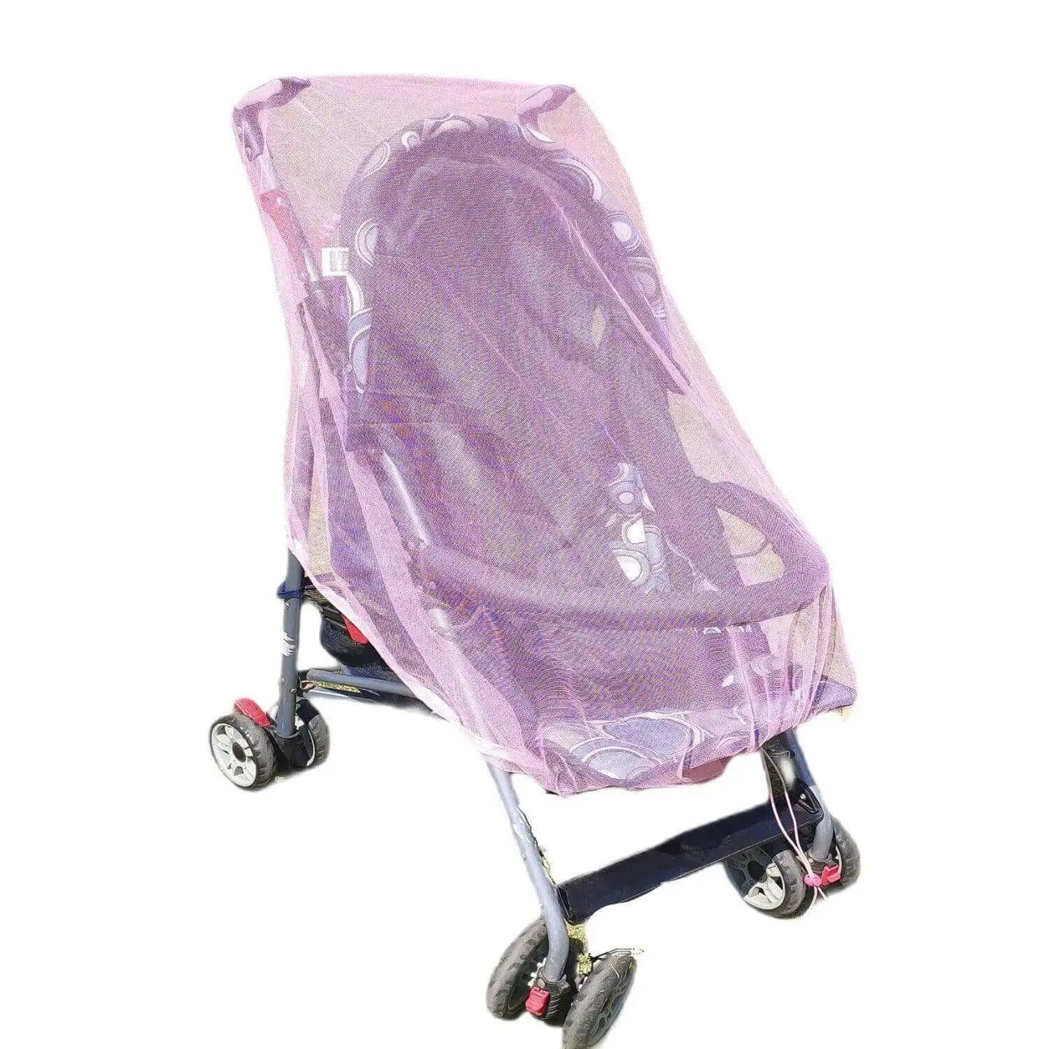 Kiddale Pink Mosquito Net for Pram & Stroller (Only Net)