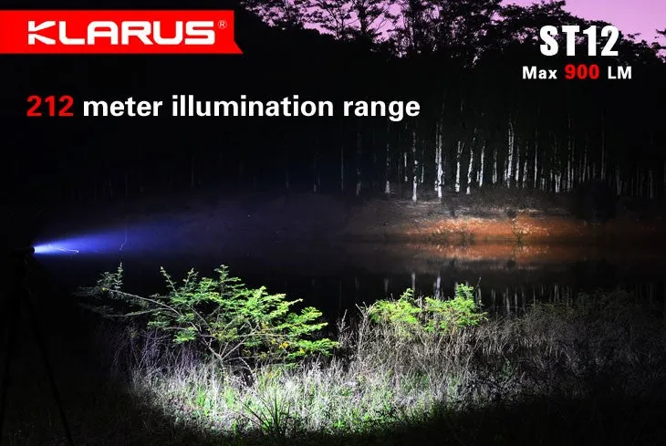 Klarus ST12 900 Lumens LED Compact Flashlight