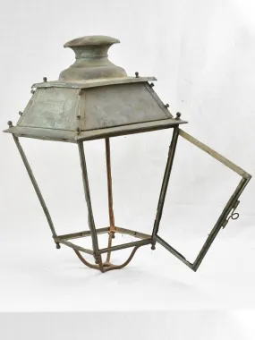 Large pair of antique French lanterns - 19th century 27½"