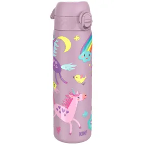 Leak Proof Slim Thermal Steel Water Bottle, Insulated, Unicorns, 500ml (17oz)