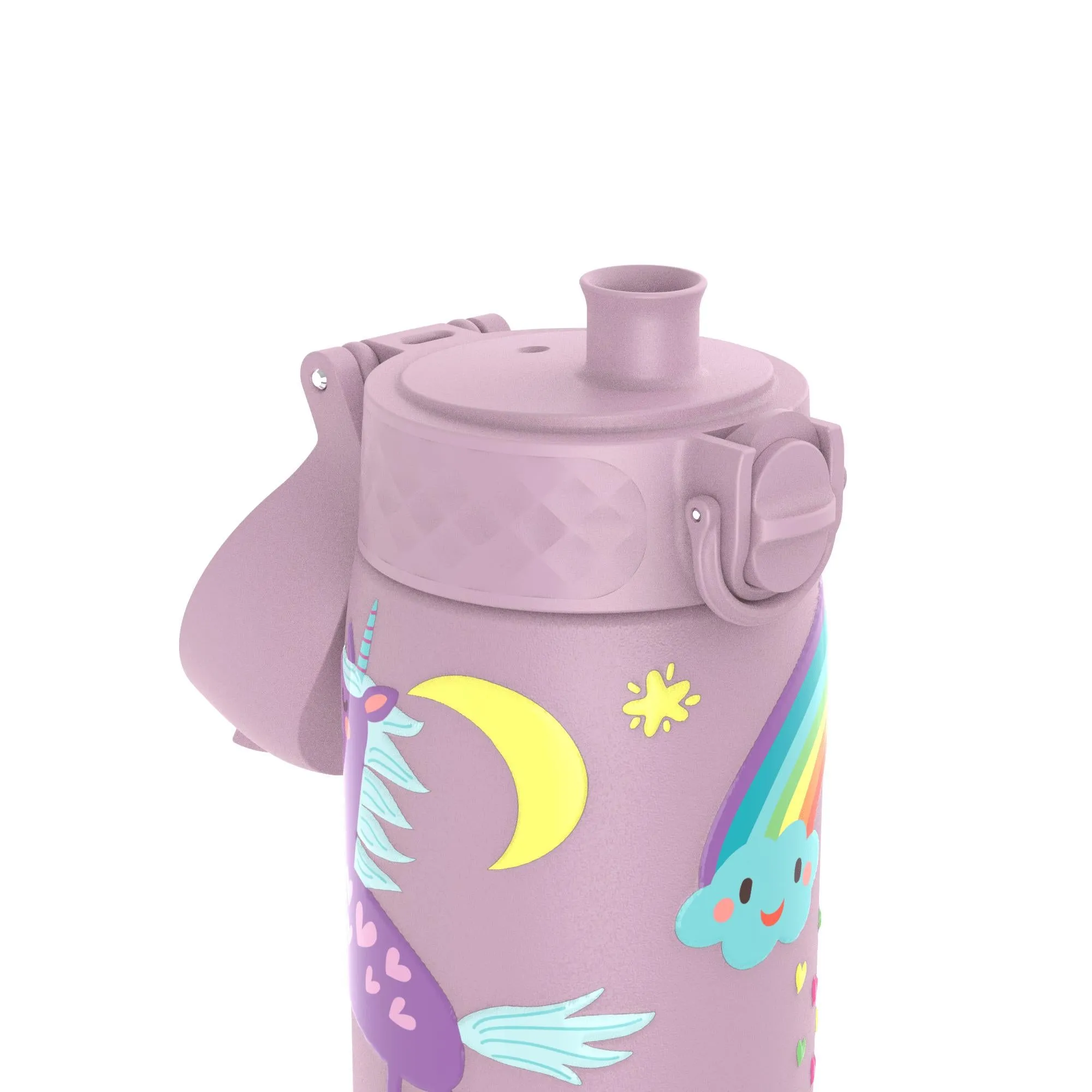 Leak Proof Slim Thermal Steel Water Bottle, Insulated, Unicorns, 500ml (17oz)