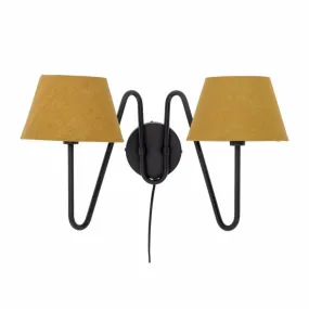 Lenny Wall Lamp, Black Metal