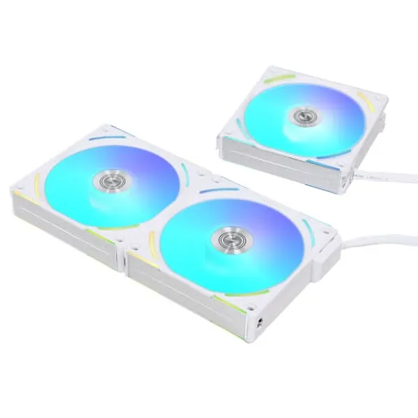 LIAN LI UNIFAN AL120 V2 CABINET FAN TRIPLE PACK WHITE