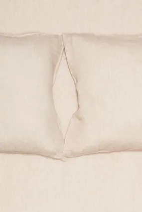 Linen Bedding Two Tone Stonewashed in Nature Color