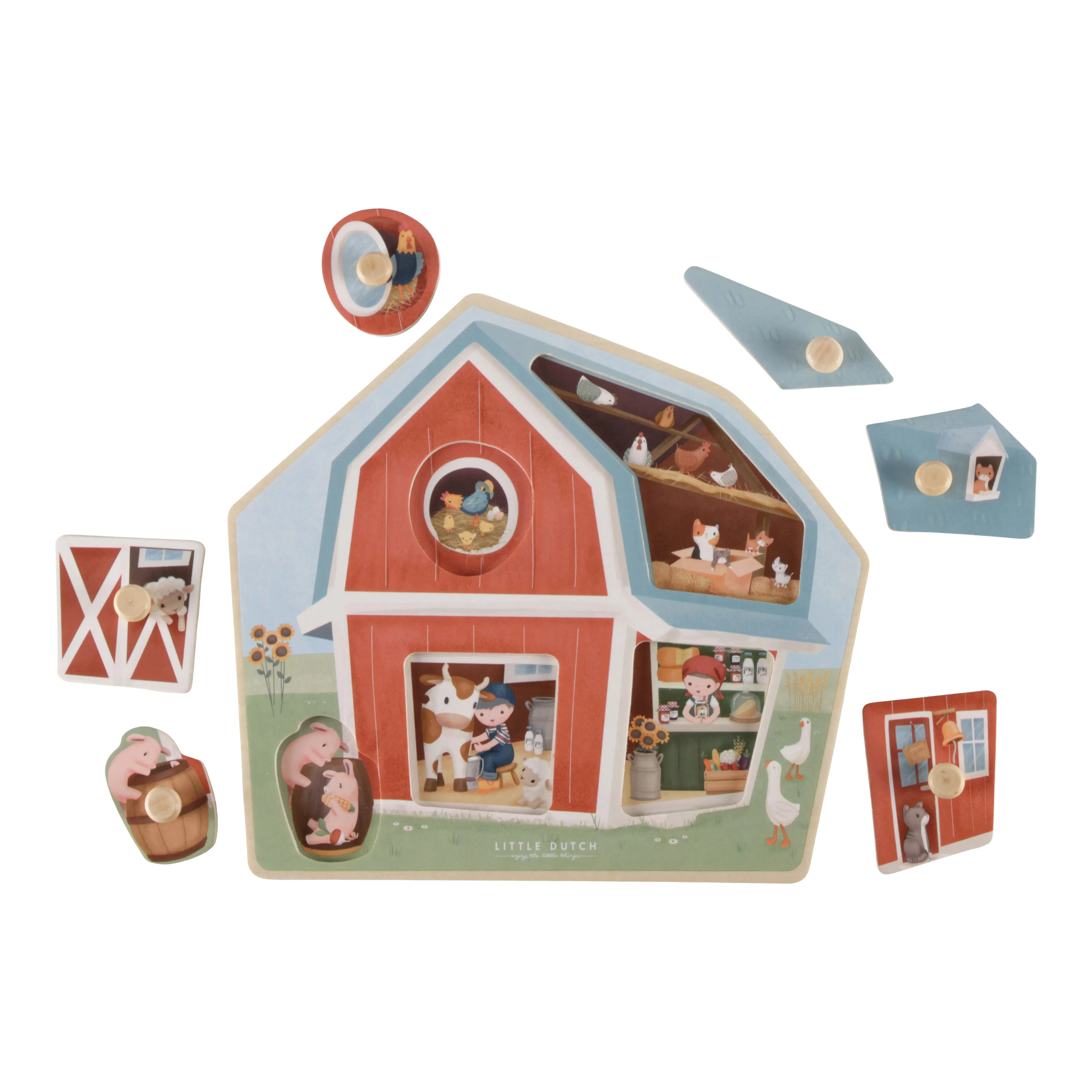 Little Dutch Houten Puzzel | Little Farm