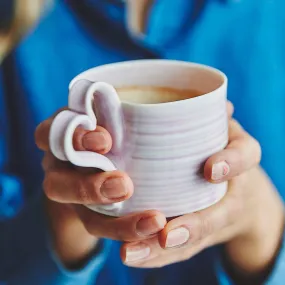 Love Heart Handle Porcelain Mug