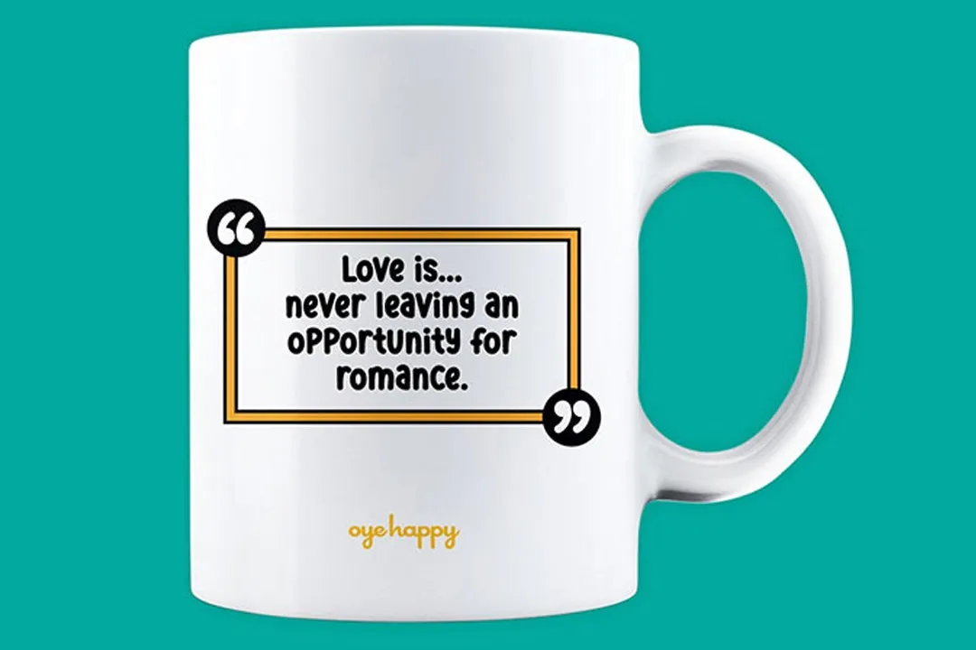 Love is candlelight dinner Mug