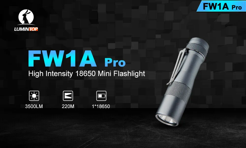 Lumintop FW1A Pro Cree XHP-50.2 3500 Lumens High Power Compact LED Flashlight