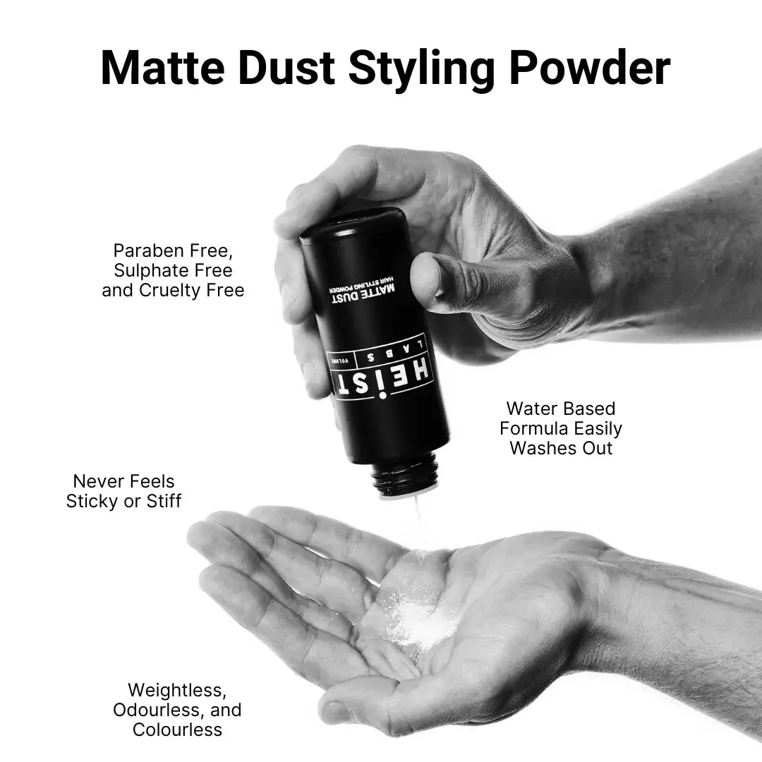 Matte Dust Hair Styling Powder by Heist Labs - Volume & Dry Texture (20g)