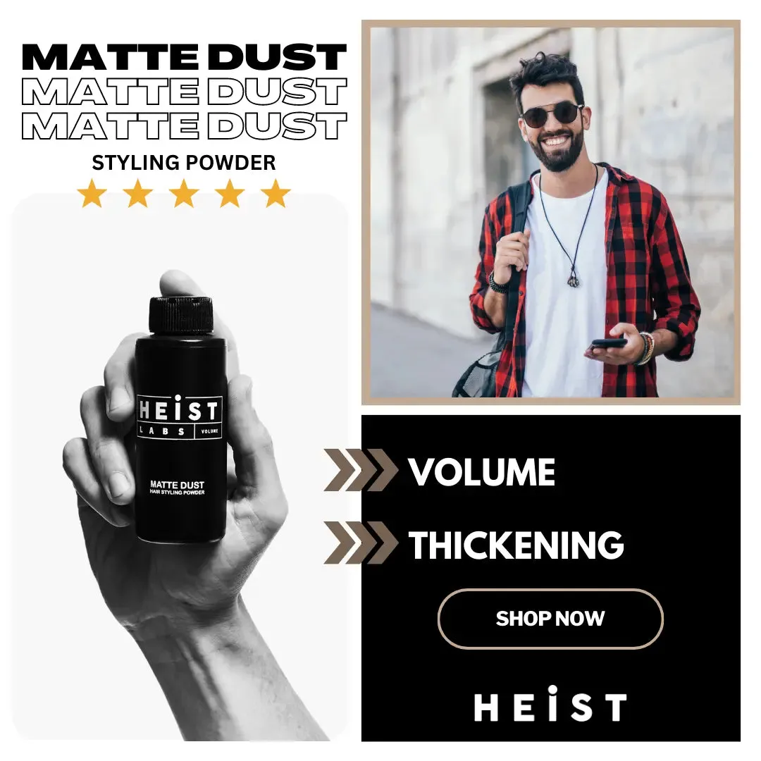 Matte Dust Hair Styling Powder by Heist Labs - Volume & Dry Texture (20g)